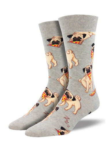 Calcetines Hombre Perros Pizzeros Azul