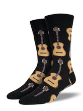 Calcetines Hombre Guitarras Negro