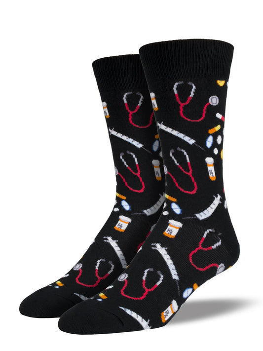 Calcetines Hombre Sanitarios Negro