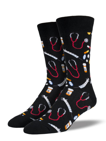 Calcetines Hombre Sanitarios Negro