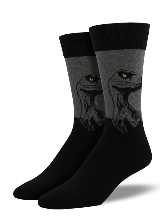 Calcetines Hombre Velociraptor Gris
