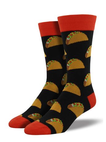 Calcetines Hombre Tacos Negro