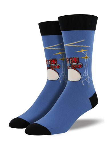 Calcetines Hombre Baterias Azul