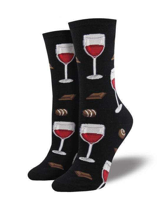 Calcetines Mujer Tiempo De Vino Negro
