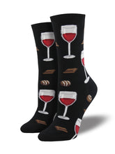Calcetines Mujer Tiempo De Vino Negro