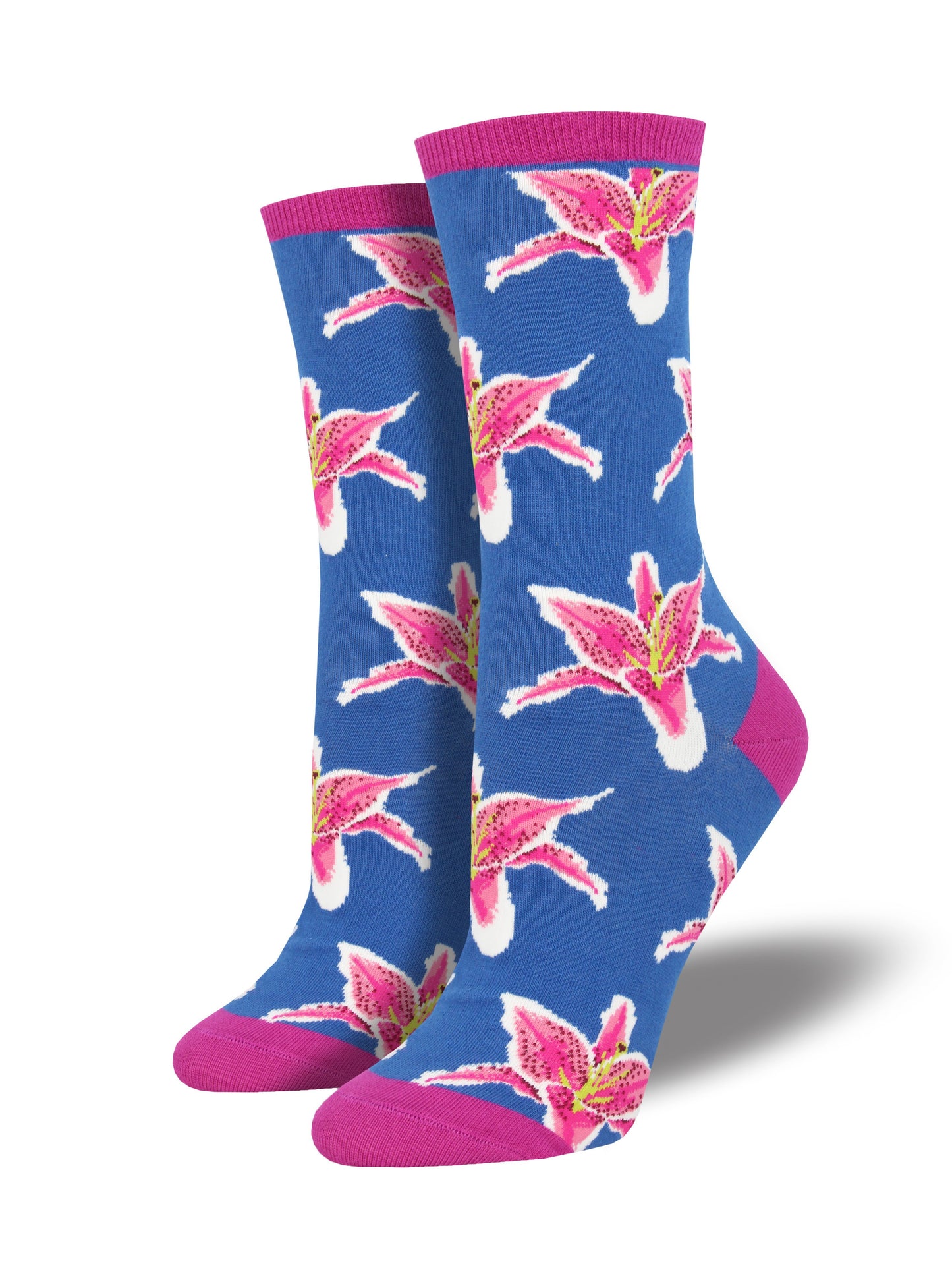 Calcetines Mujer Lirios Azul