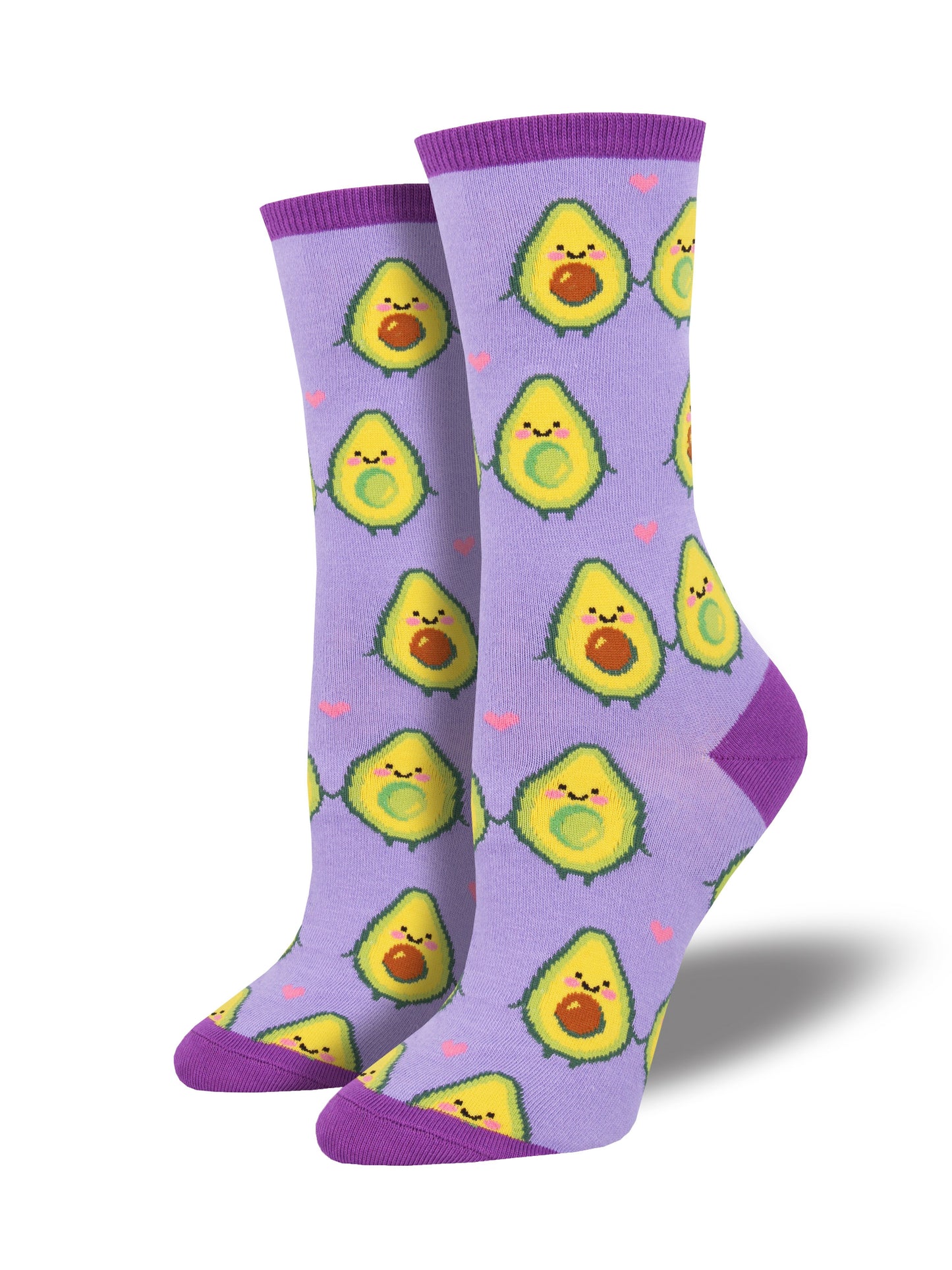 Calcetines Mujer Aguacates Enamorados Morado