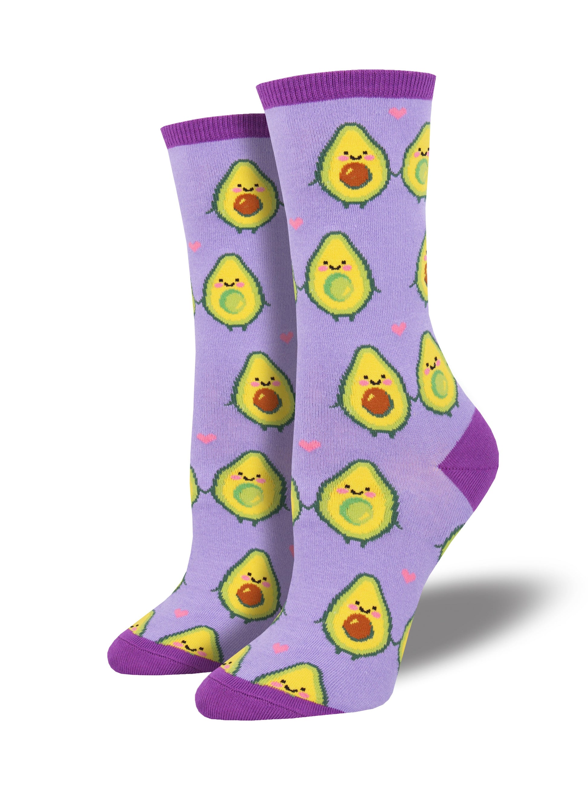 Calcetines Mujer Aguacates Enamorados Morado