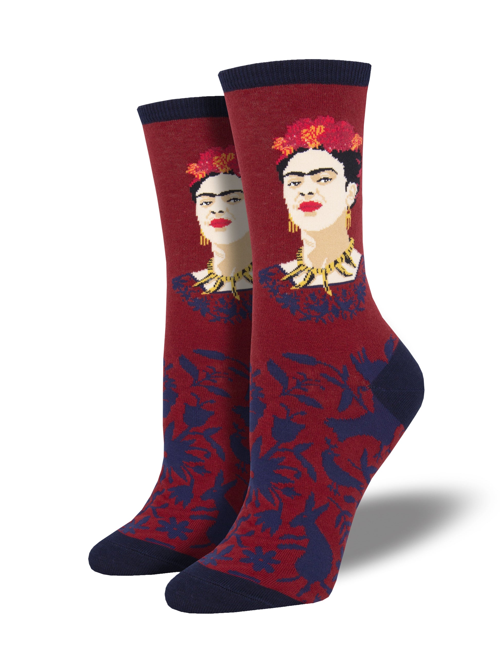 Calcetines Mujer Frida Sin Miedo Rojo