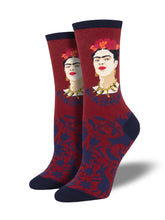 Calcetines Mujer Frida Sin Miedo Rojo