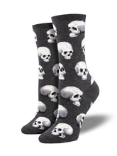 Calcetines Mujer Calaveras Gris