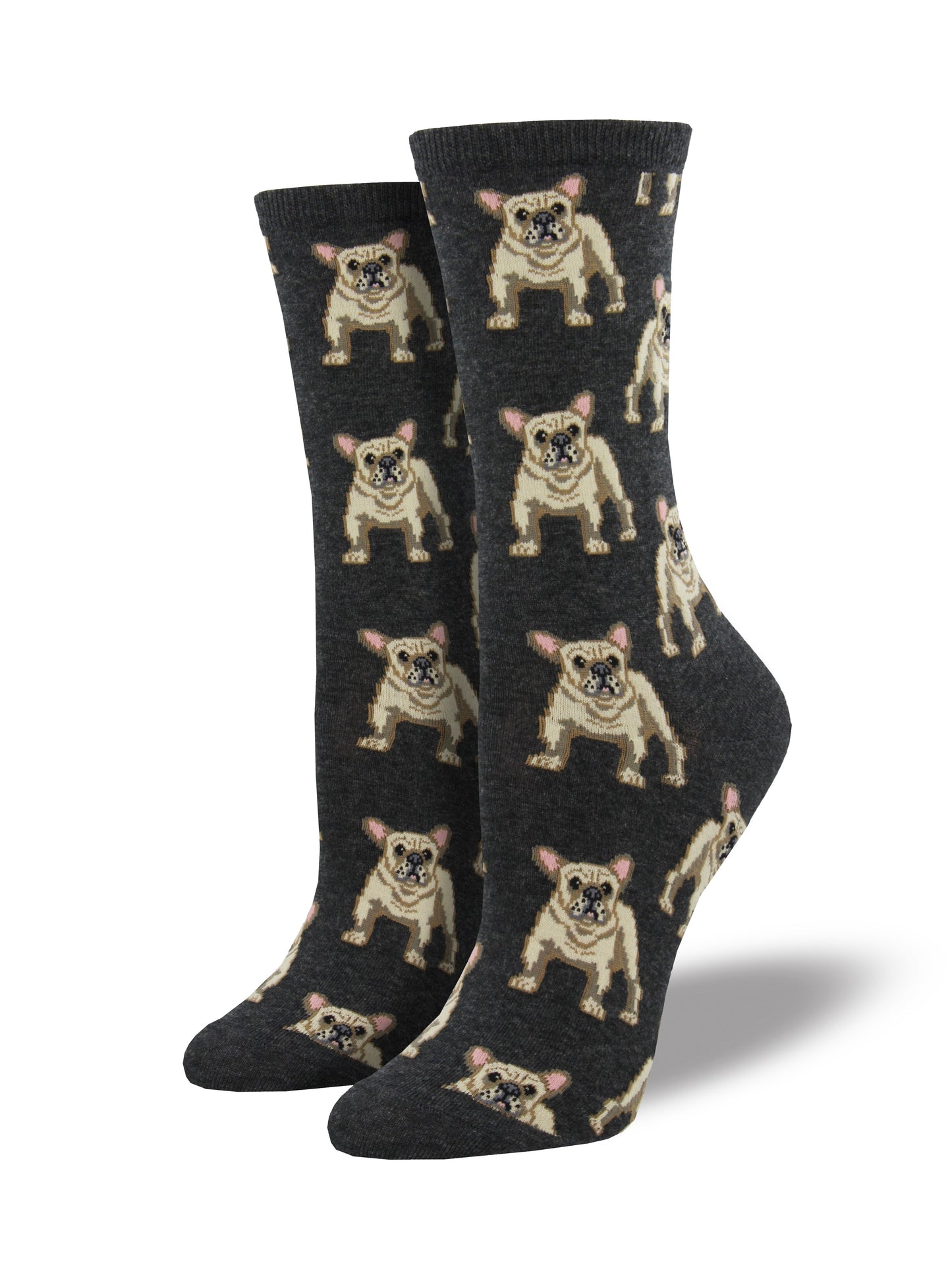 Calcetines Mujer Bulldog Frenchie Gris